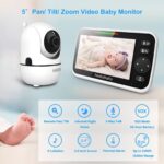 Reliable video baby monitor for monitoring newborn sleep safety in a minimalist nursery