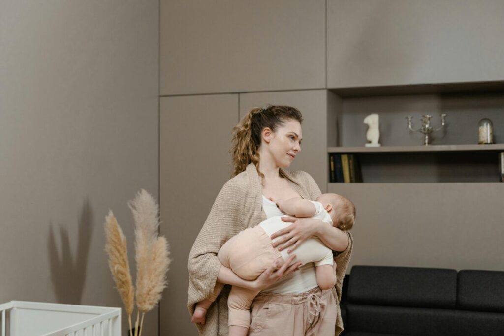 Essential gear for practical tips for breastfeeding while working, including a breast pump