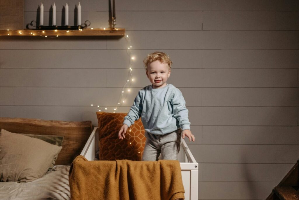 Toddler experiencing separation anxiety at night