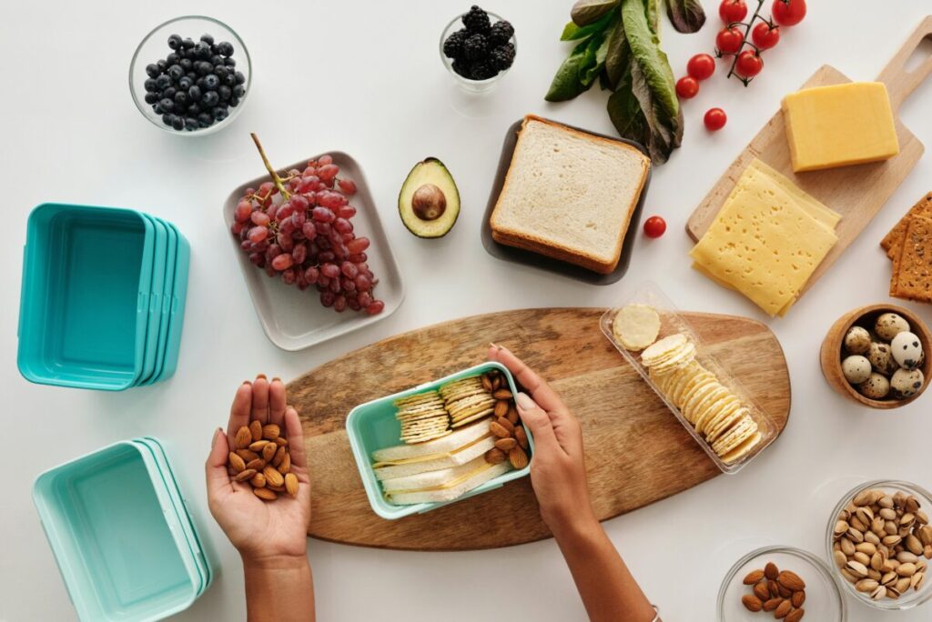 Essential desk snacks to help you figure out what to do the first week you find out you're pregnant while working.