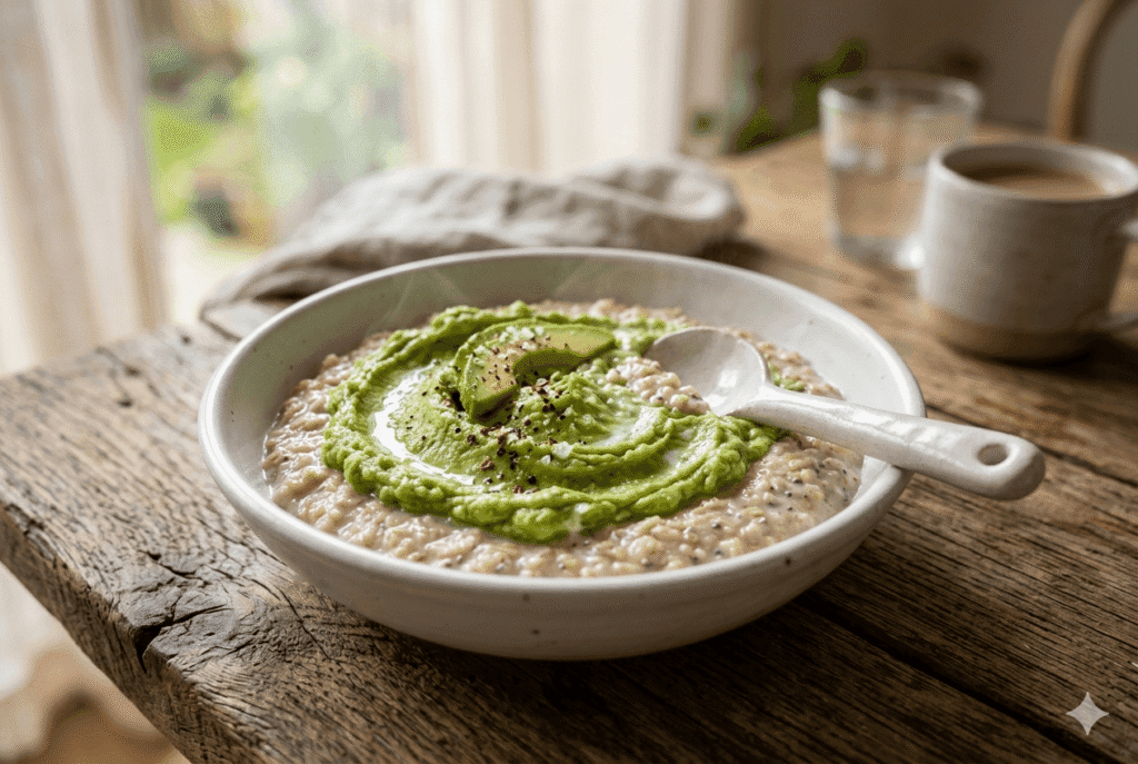 Healthy foods like avocado for a baby to support weight gain