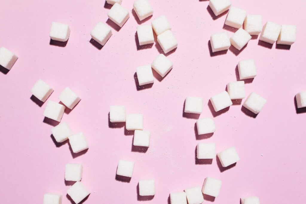 Visual representation of hidden sugar in toddler milk formula