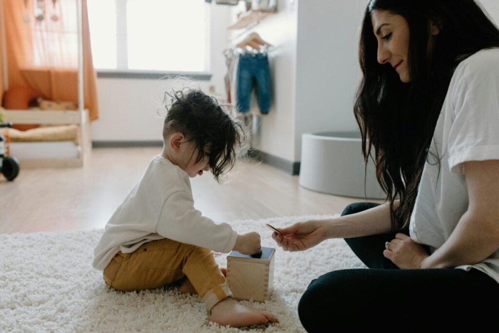 Using redirection when learning how to set boundaries with toddlers